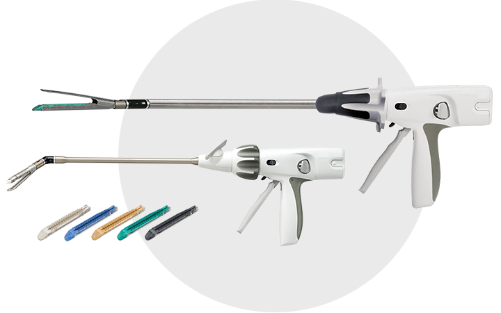 • The firing process is simplified, and the tissue can be cut and sutured by triggering the electric button.
• The clutch transmission mechanism can complete the anastomosis in a single shot.
• Adaptive large-angle adjustment, wider application range.