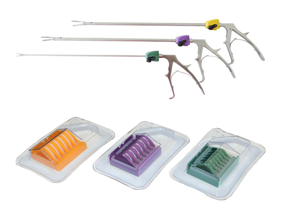 Disposable ligating Laparoscopic Polymer clips